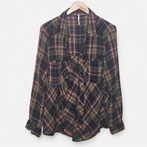 FP | Summer Daydream Plaid Button Down | M EUC